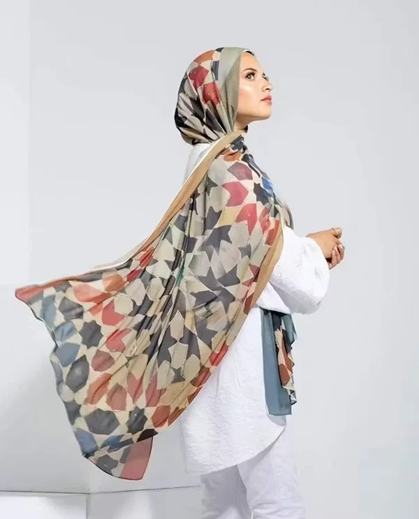 طرحه شيفون طباعه مارفل